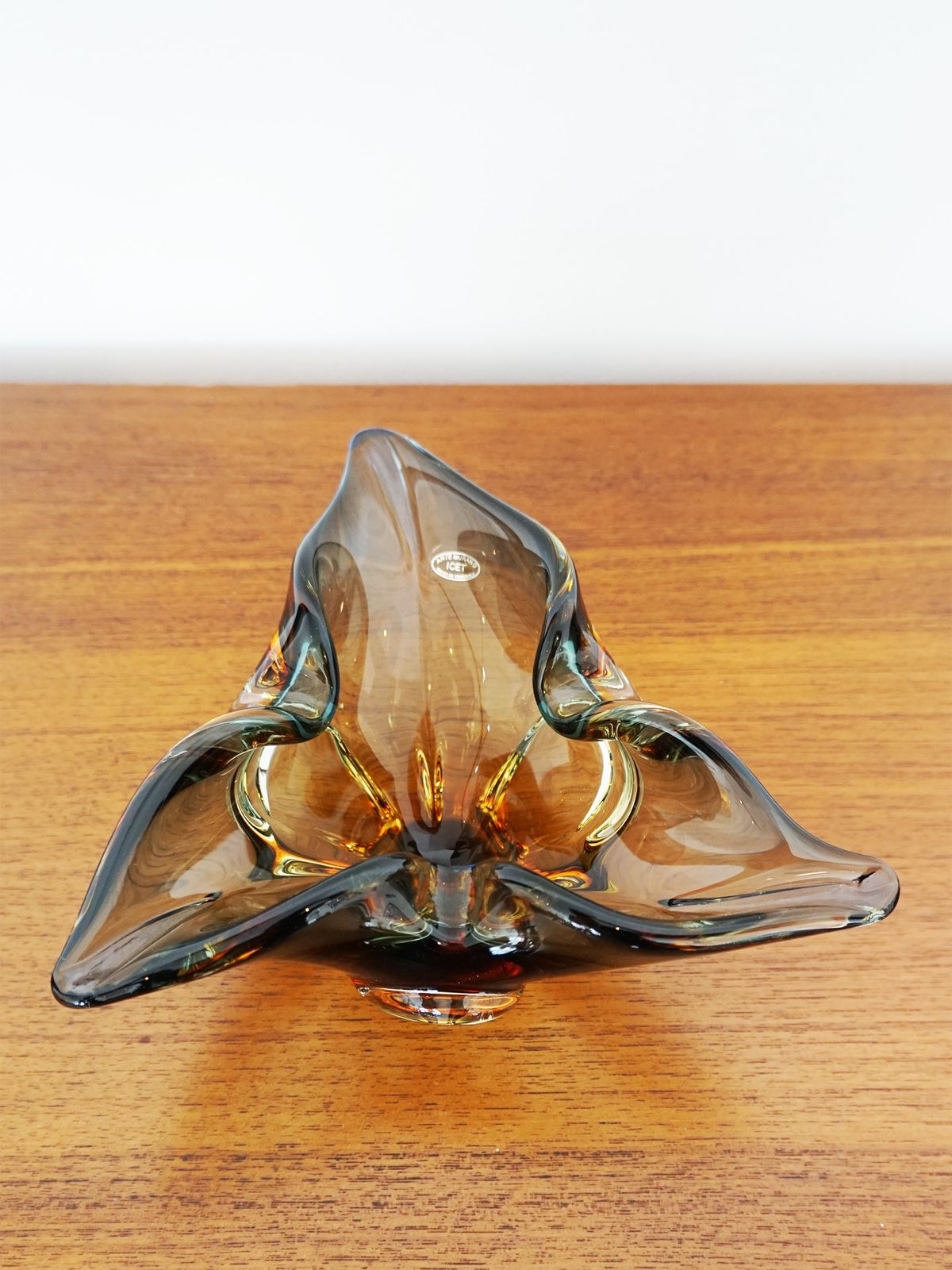 Mid Century Icet Arte Murano Glass Vase photo Home Decor