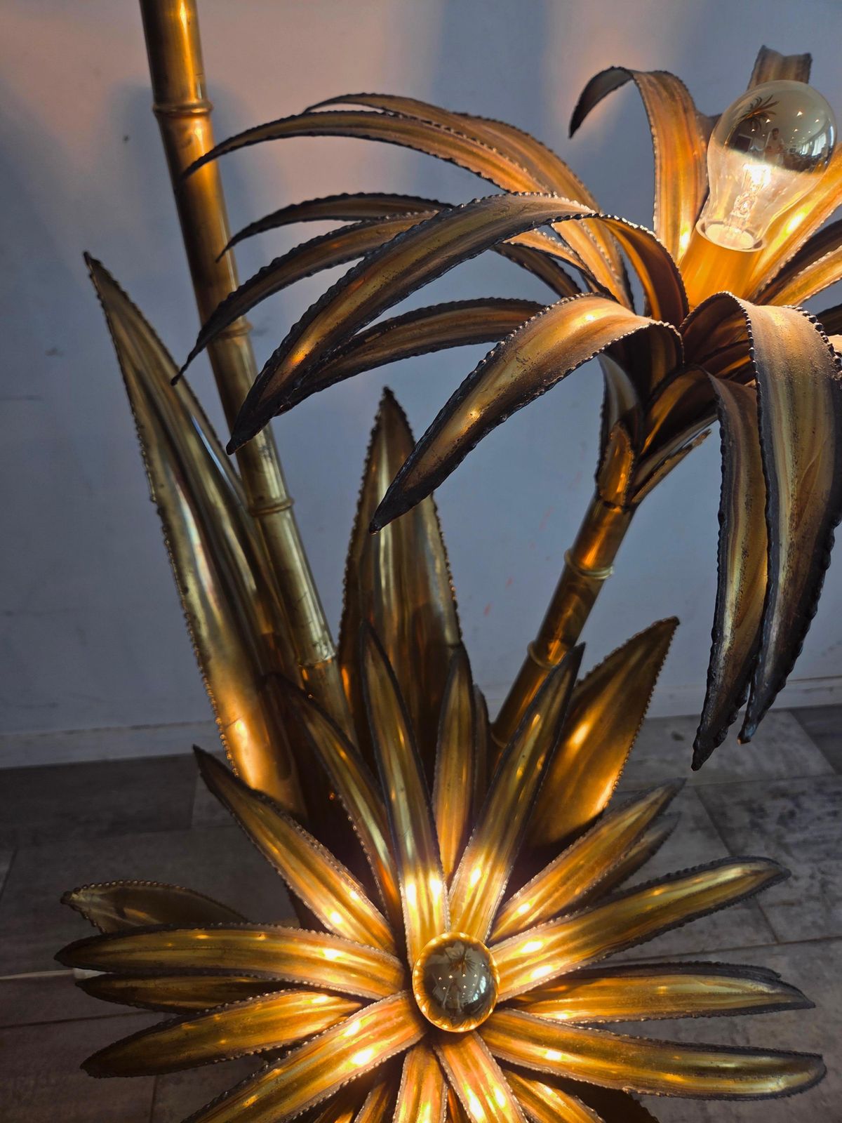 "Maison Jansen" Brass Floorlamp Made In France 197ps photo furniture