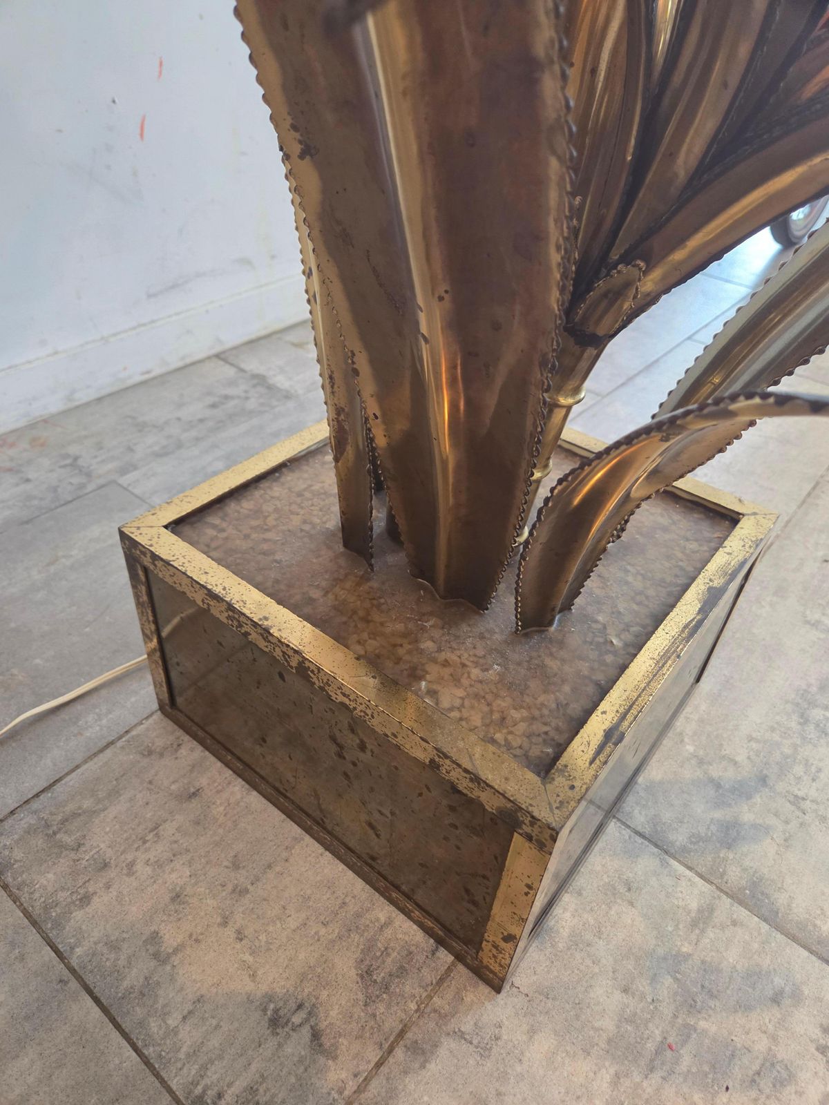 "Maison Jansen" Brass Floorlamp Made In France 197ps photo vinterior