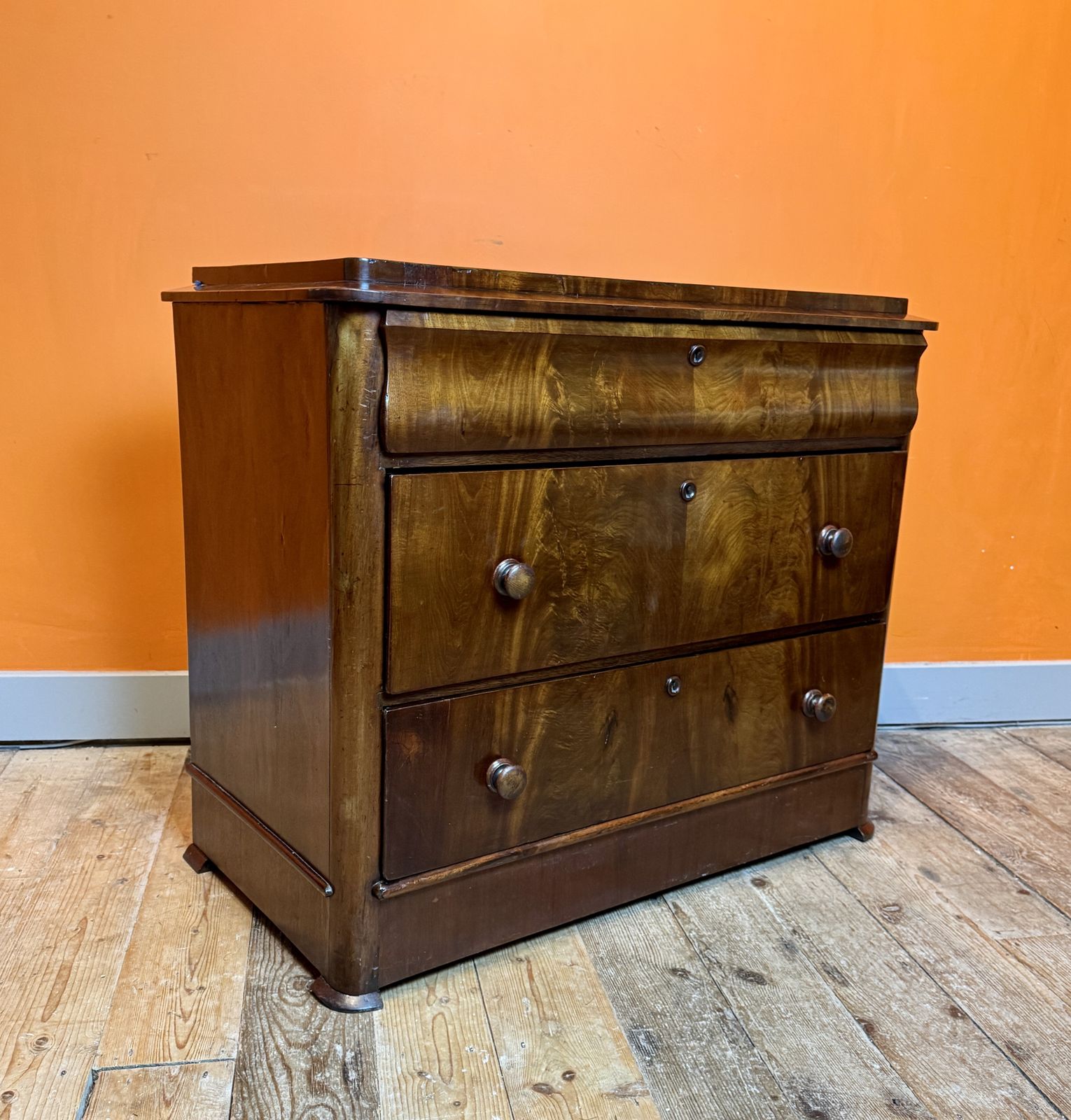 19th Century Biedermeier Mahogany Chest Of Drawers photo buy