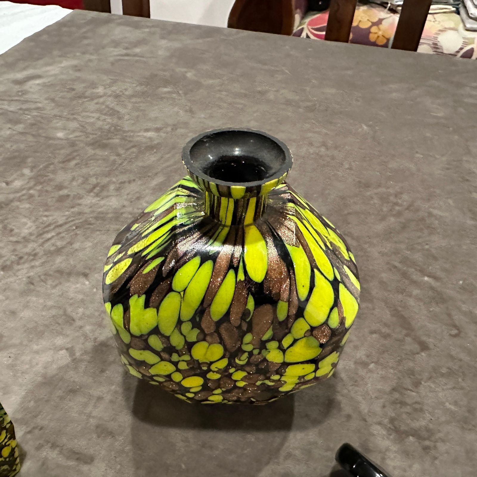 1940s Art Deco Aventurine Murano Glass Rosolio Set photo buy