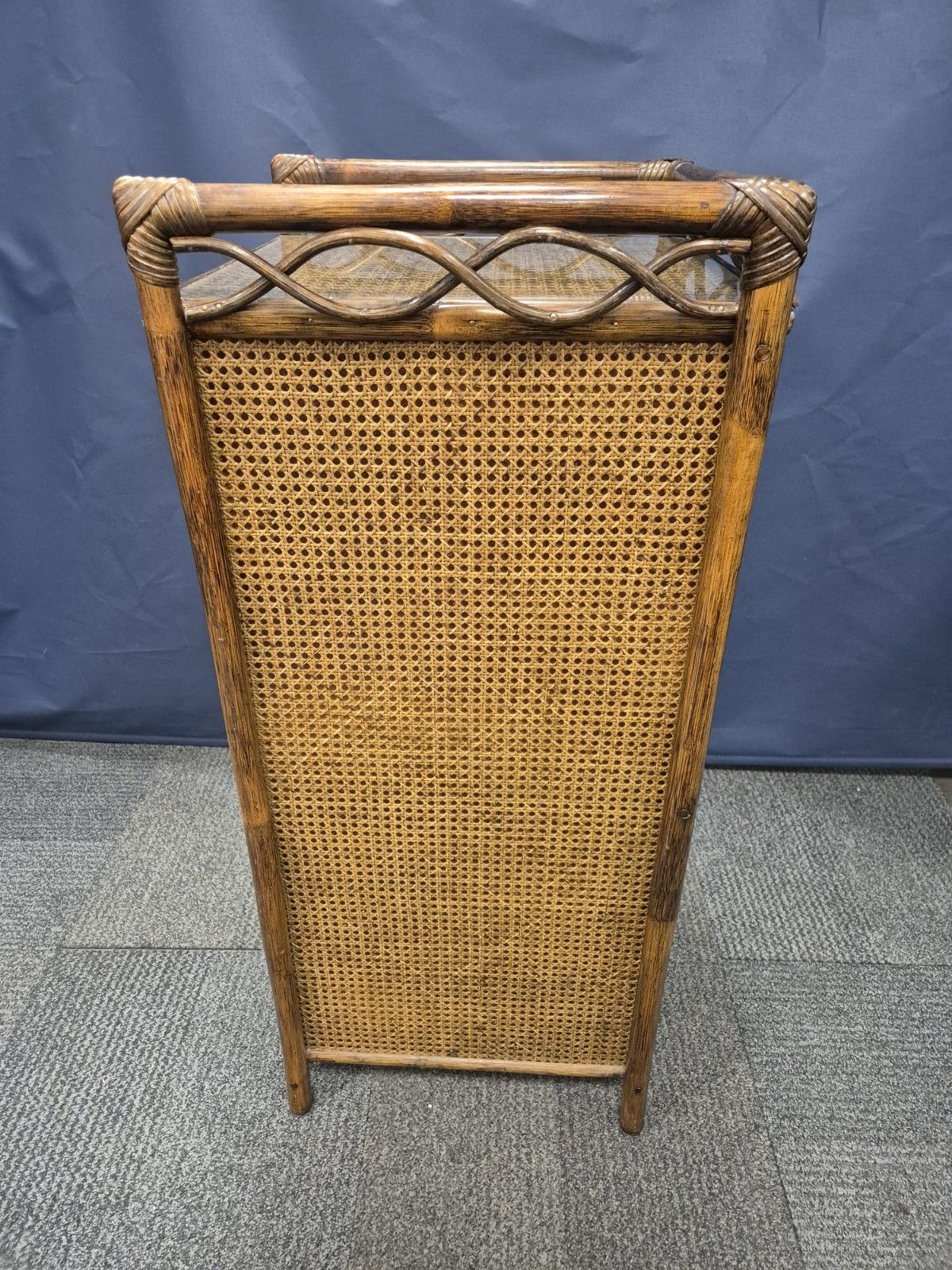 Angrave's Rattan Cane And Bamboo 6 Drawer Tallboy photo for sale