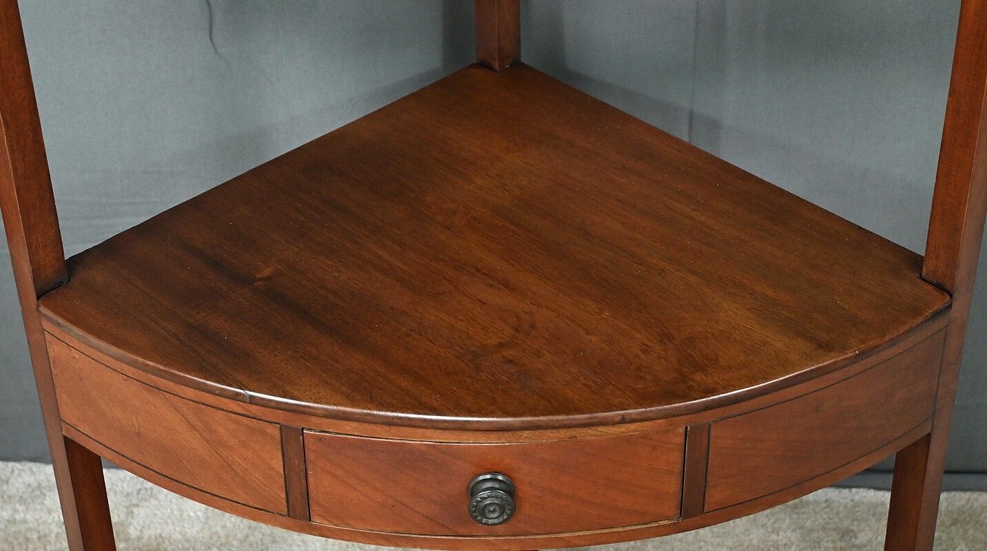 Small Mahogany Corner Vanity Unit – Early 20th Century photo 1420.0