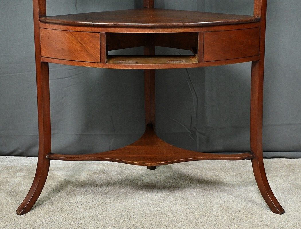photo for sale Small Mahogany Corner Vanity Unit – Early 20th Century