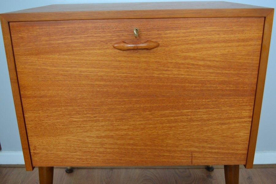 Mid Century Teak Record Cabinet photo 320.0