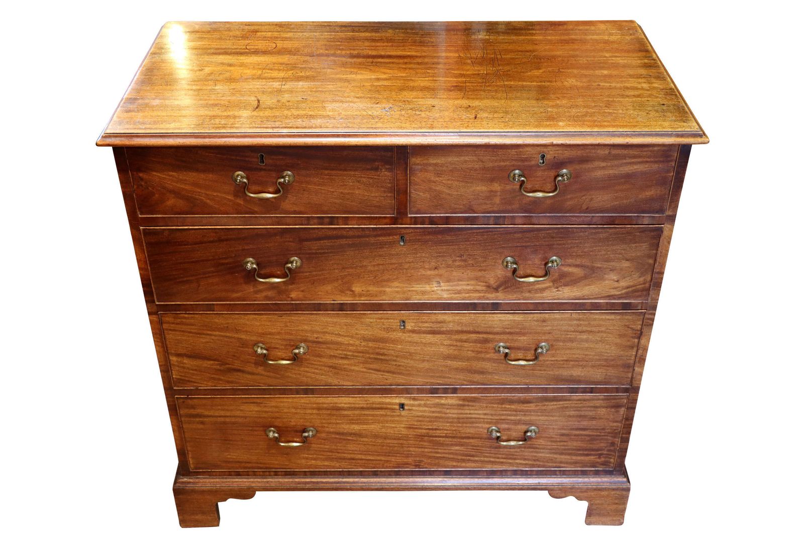 Dutch Bombe Fronted Cylinder Bureau With Floral Marquetry – Circa 1800 photo furniture