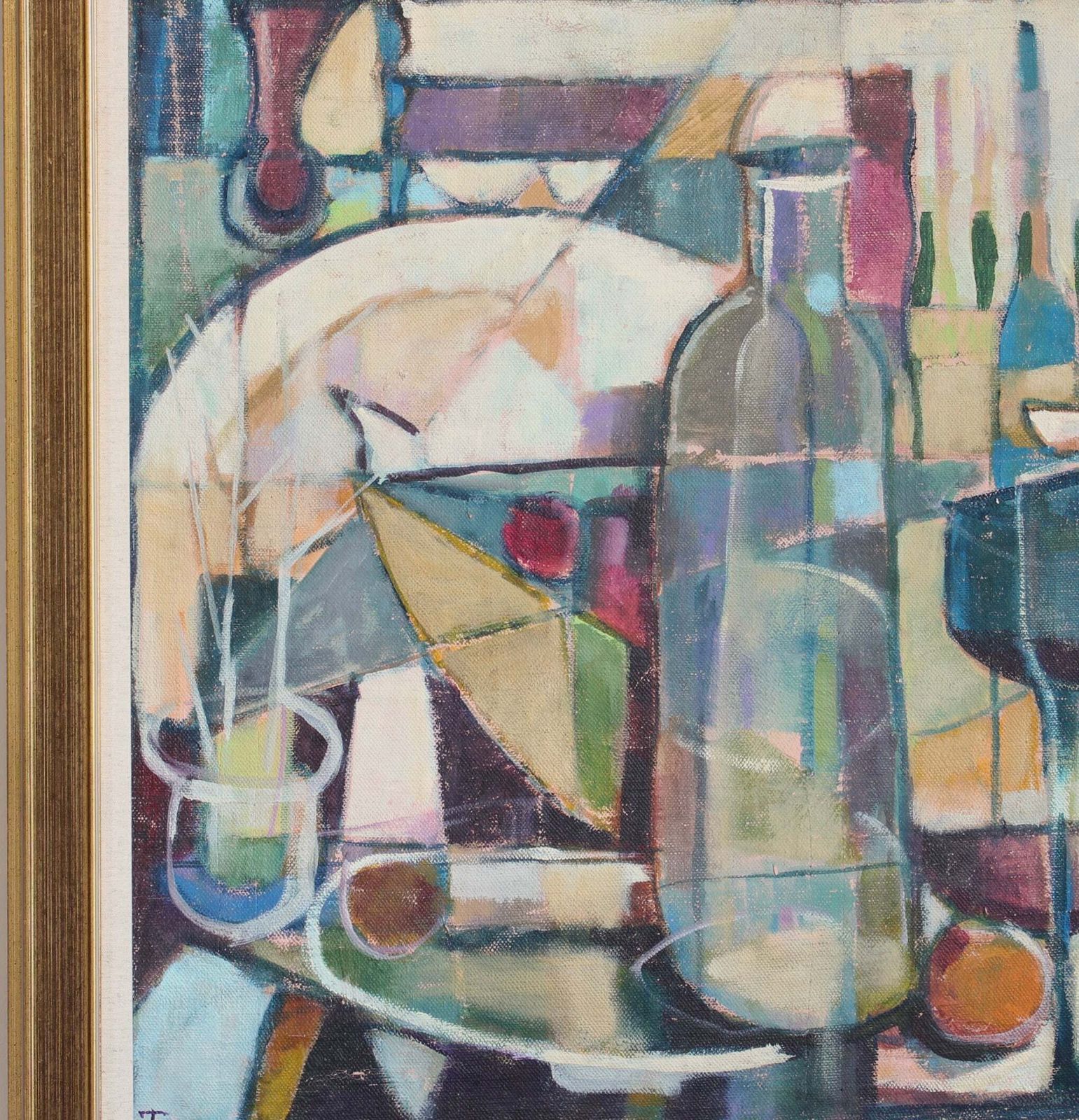 'Cubist Still Life With Bottles' (Circa 1980s–90s) photo Art