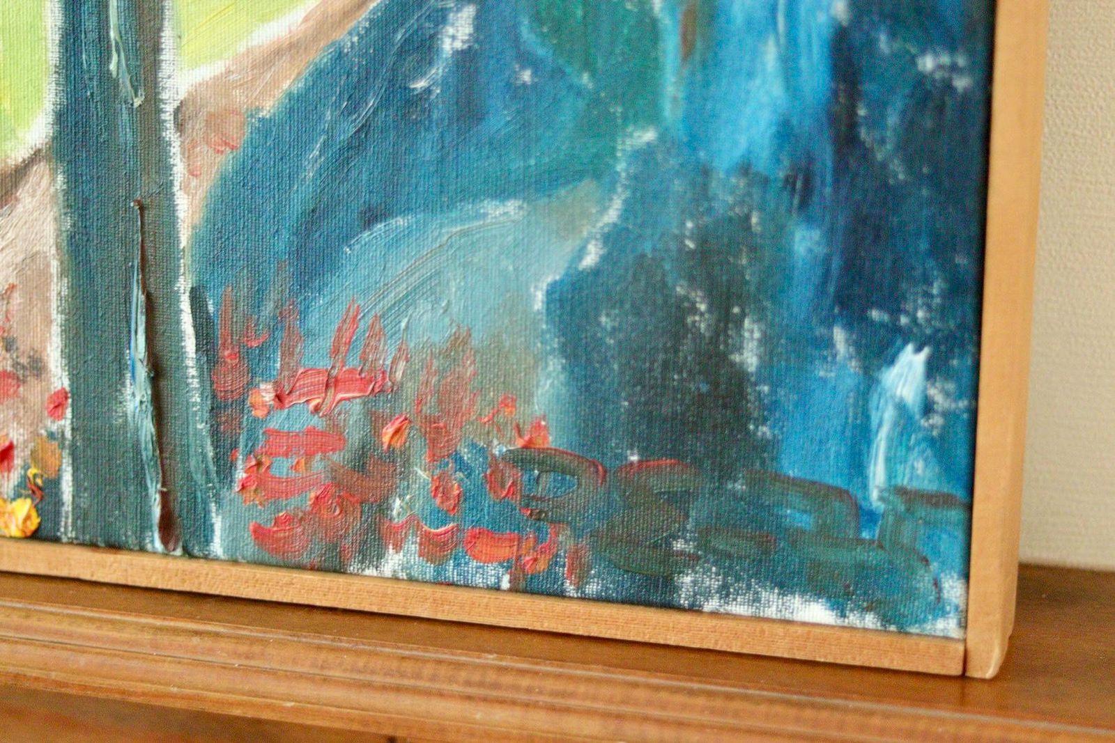 Original Swedish Vintage Oil On Canvas – "Autumn Trees" – Framed |66 X 95 Cm  (26" X 37") photo buy