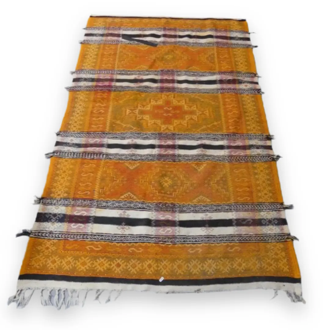 Vintage Turkish Kilim Rug, 1970s photo furniture