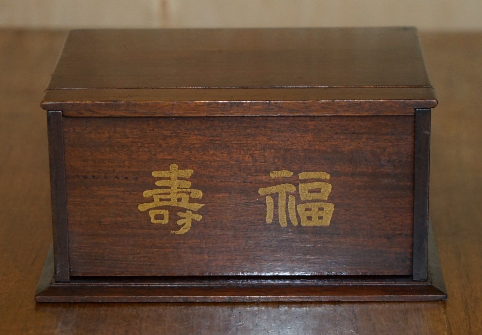 Exquisite Antique 4 Person Mahjong Suite Circa 1920's Chinese Export With Dice photo Home Decor