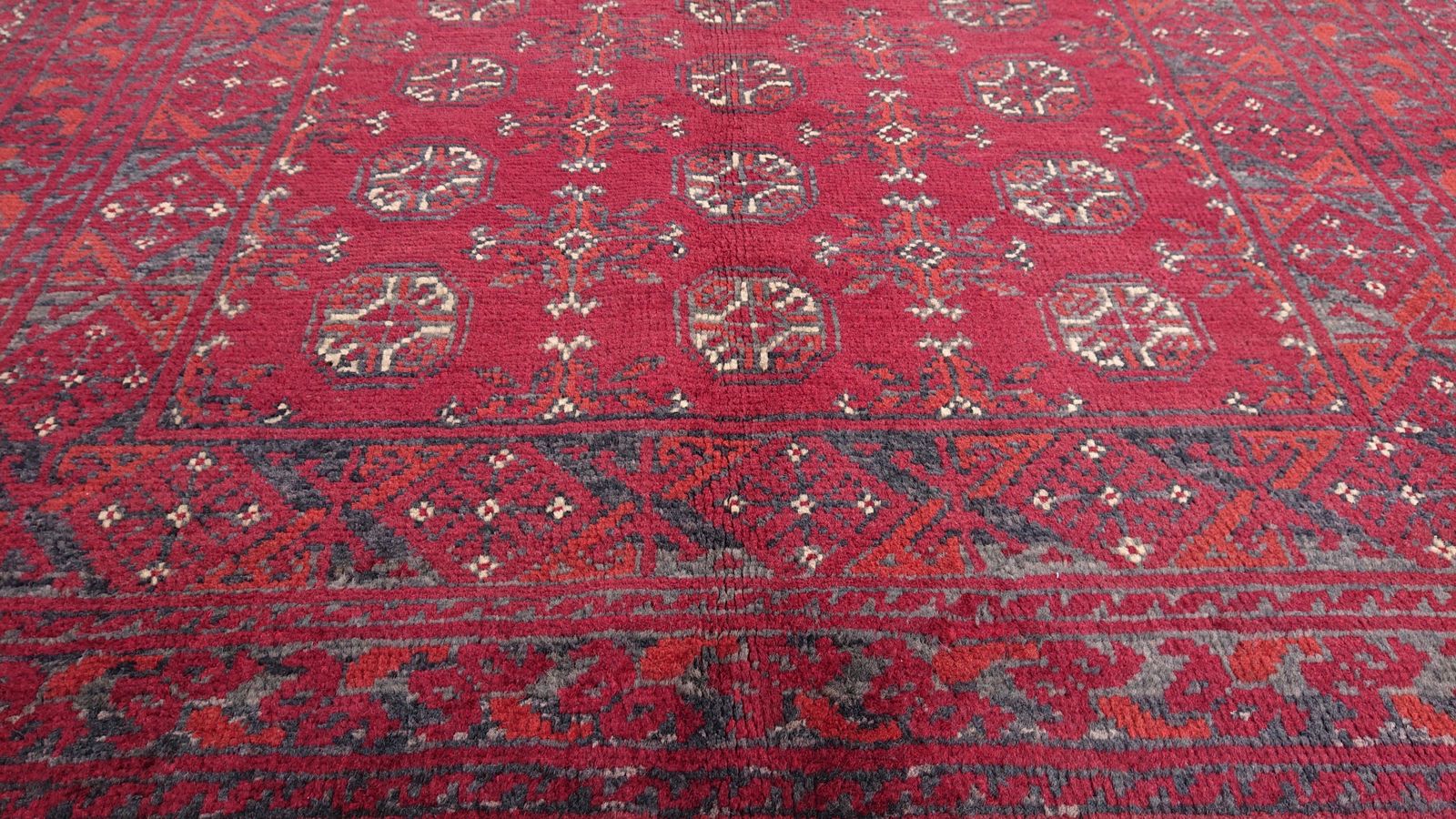 4x6 Bokhara Tribal Khal Mohammadi Geometric Area Rug photo for sale
