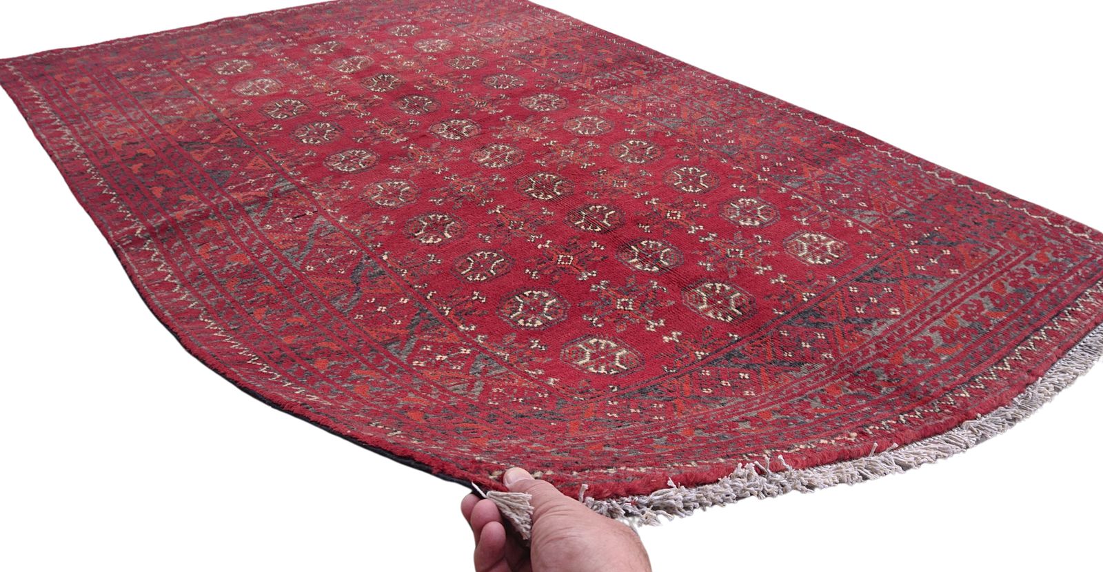 4x6 Bokhara Tribal Khal Mohammadi Geometric Area Rug photo vintage