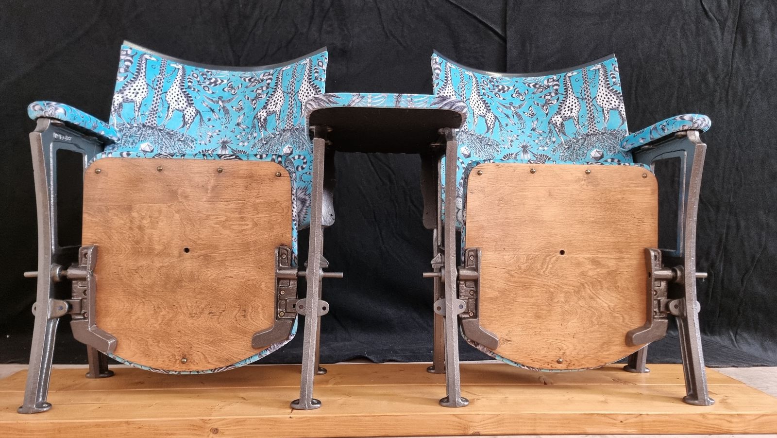Vintage Cinema Seats With Table