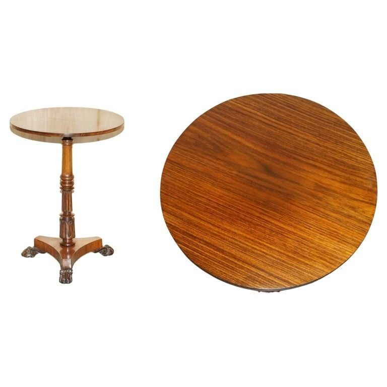 Important Antique Restored William IV 1830 Occasional Side End Wine Lamp Table