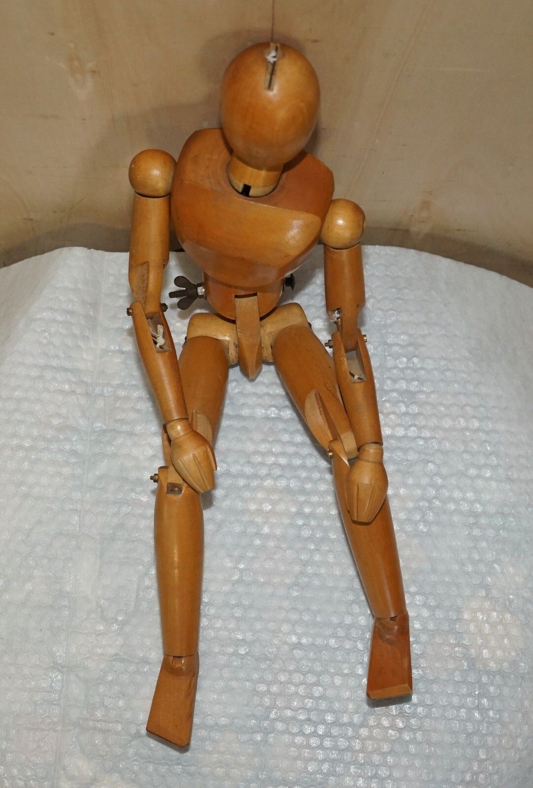 Stunning Circa 1950 Antique French Artists Lay Figure Medium Sized Lovely Patina photo buy