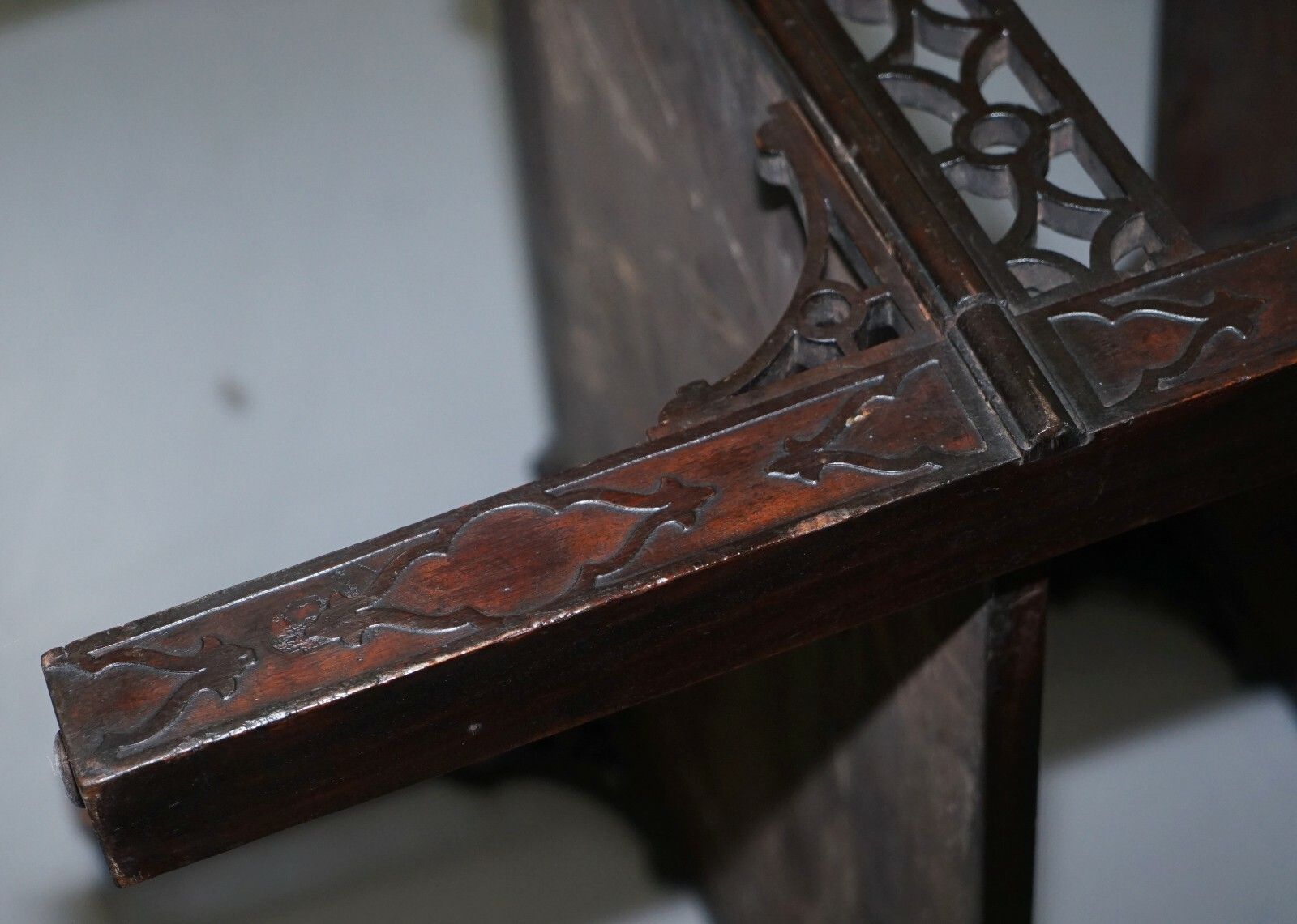 2000.0 19th Century Thomas Chippendale Fret Work Carved And Pierced Occasional Table photo