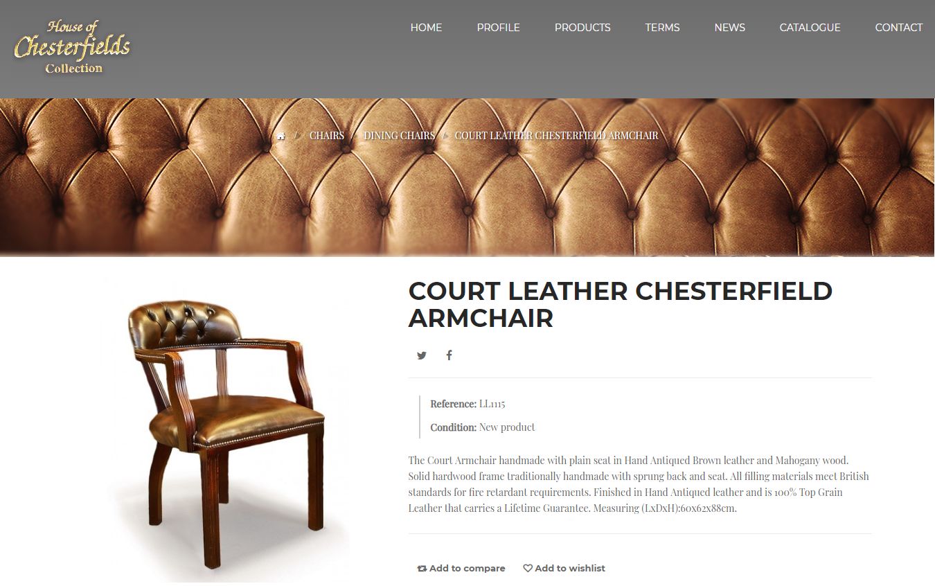 Four Rrp £9200 Brown Leather House Of Chesterfield Court Office Dining Chairs photo furniture