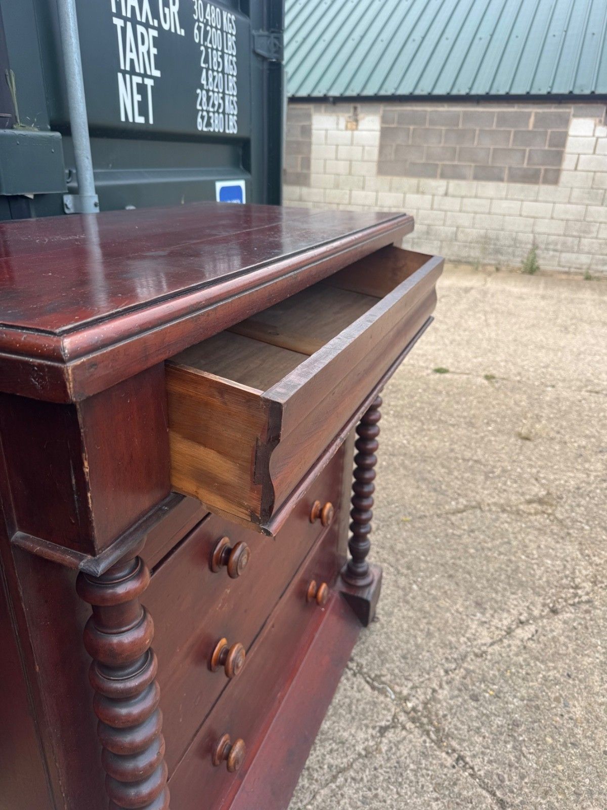 Antique Victorian Mahogany Large Chest Of Drawers photo vinterior