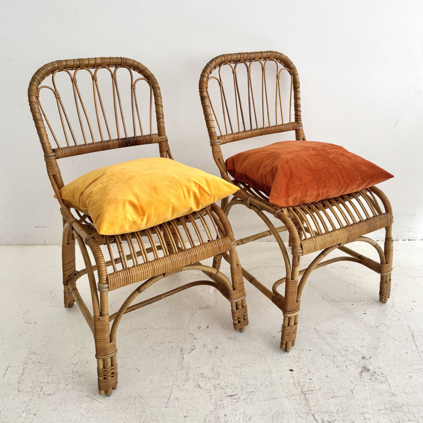 photo for sale Late 1970s Bamboo Boho French Rivera Dining Set Table And Chairs