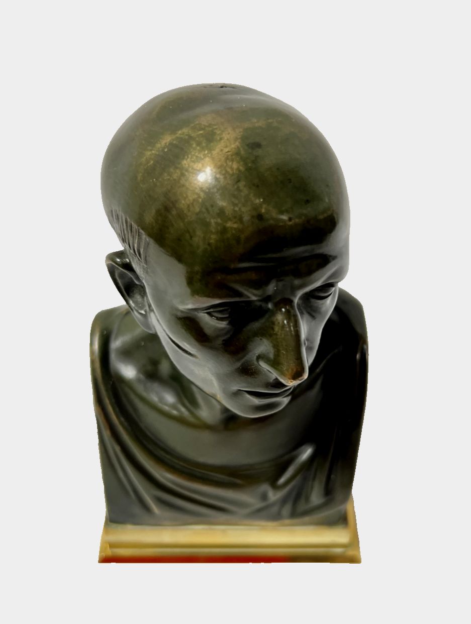 Bronze Bust Of Cicero With Brown Patina 20th Century photo 743.33
