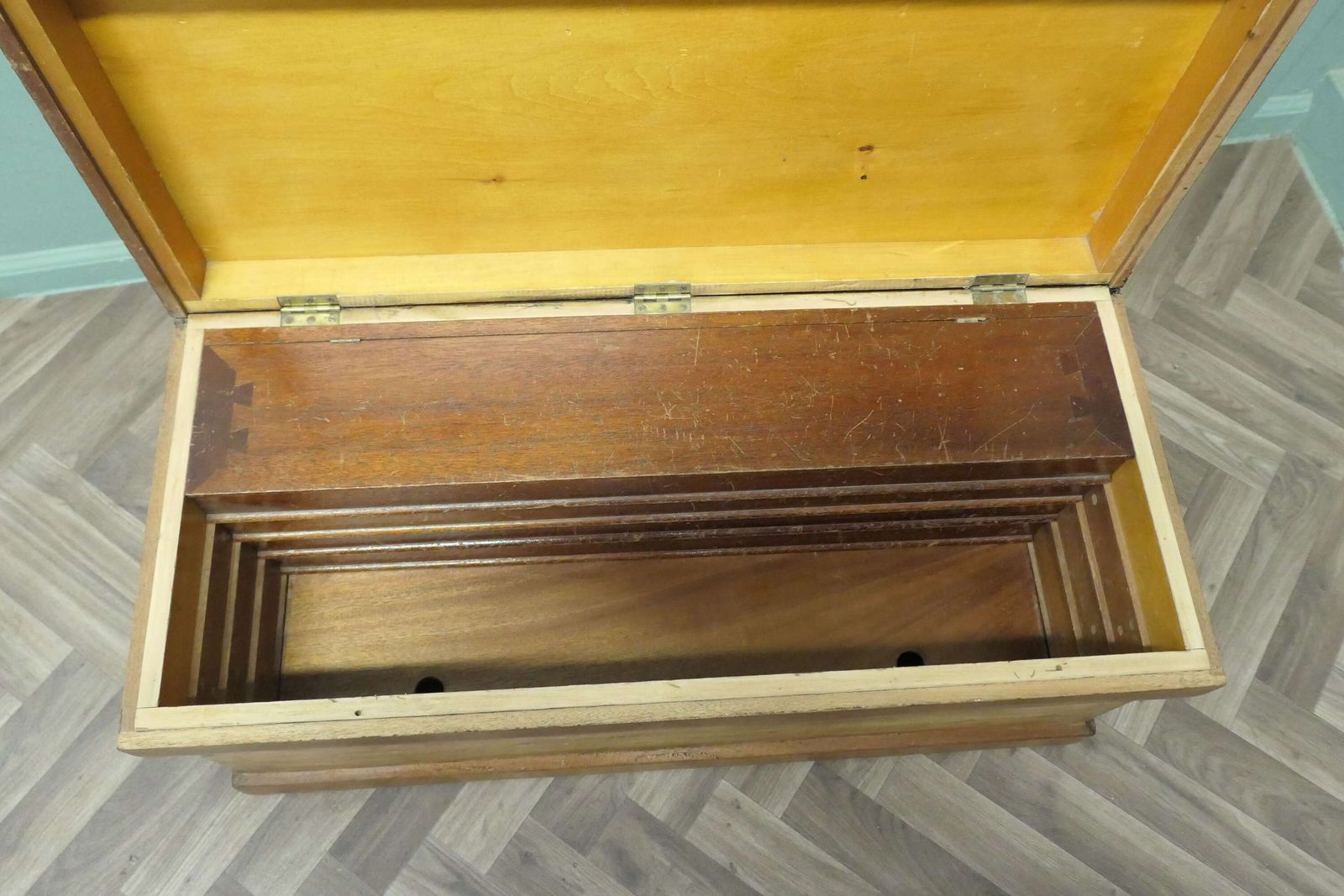Pine Carpenters Tool Chest Apprentice Piece photo Furniture