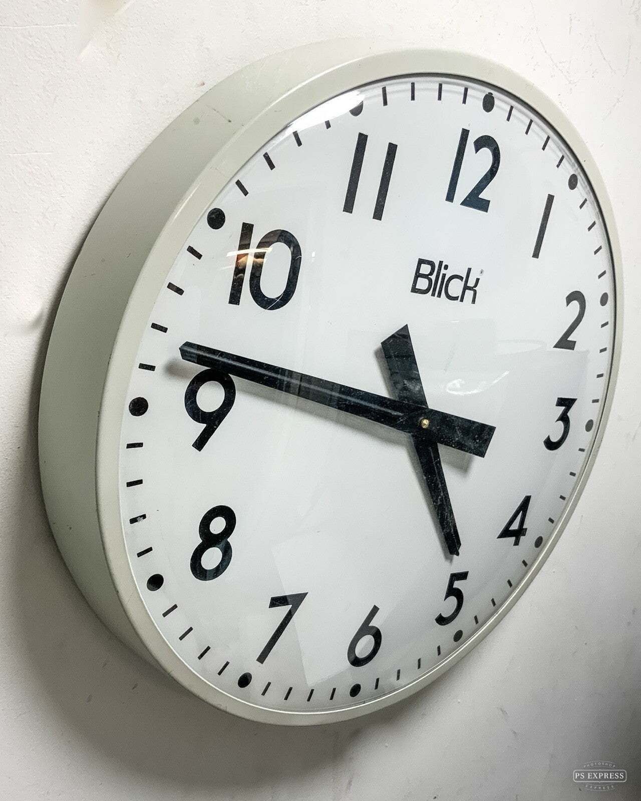 Vintage Industrial Factory Wall Clock By Blick 1960s Design 48cm #2 photo furniture