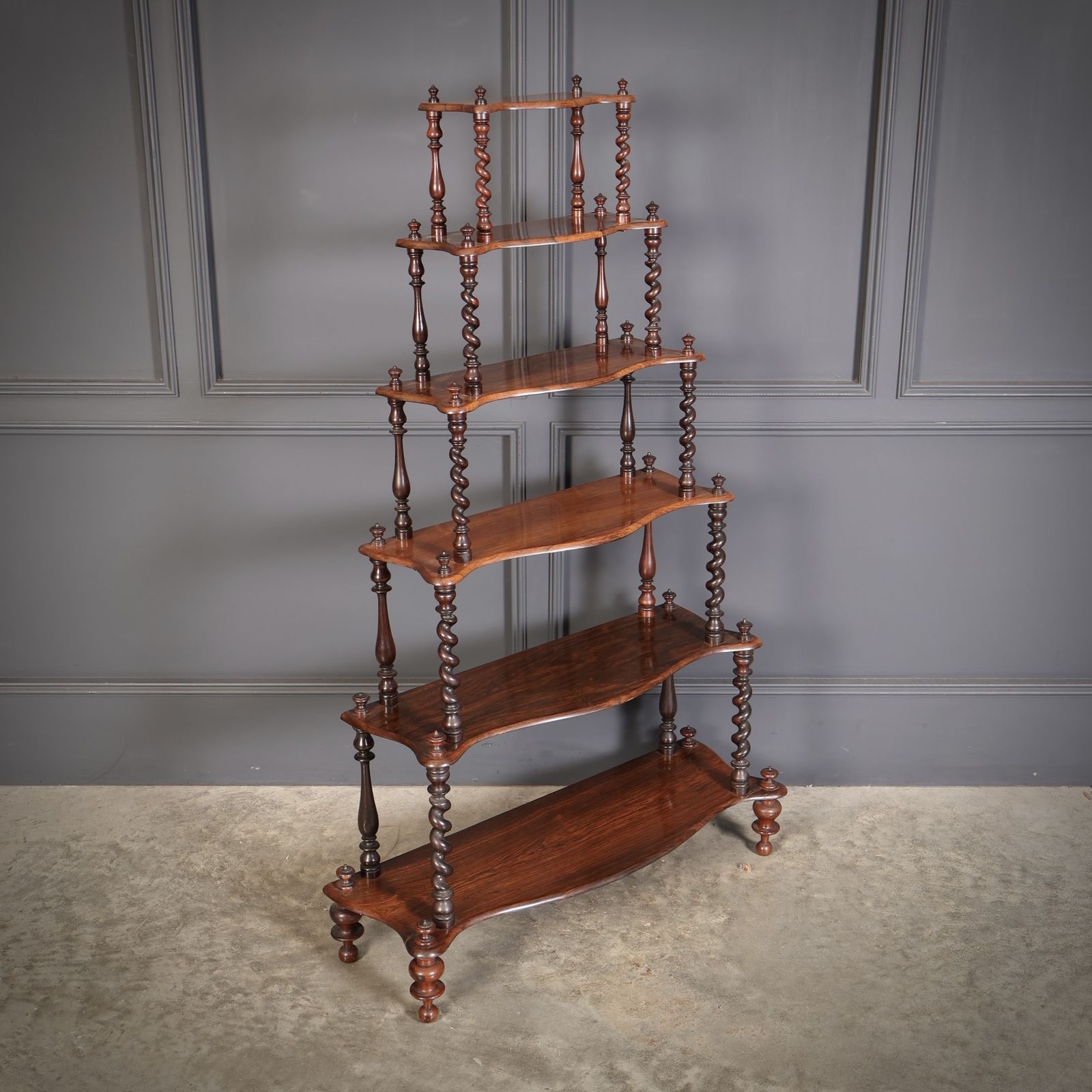 Victorian Rosewood Six Tier Whatnot Stand photo vintage
