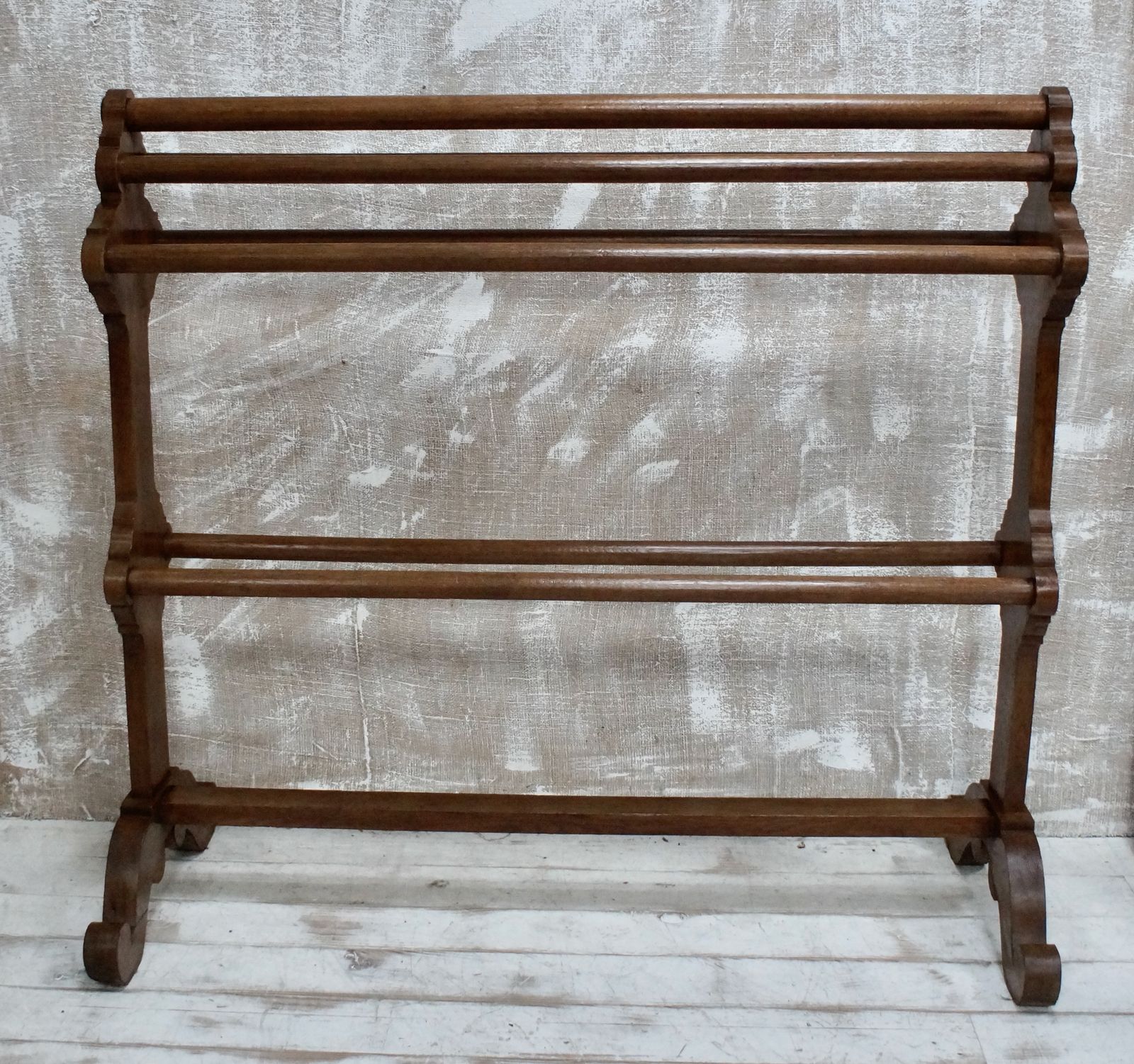 Large Victorian Mahogany Towel Rail photo furniture