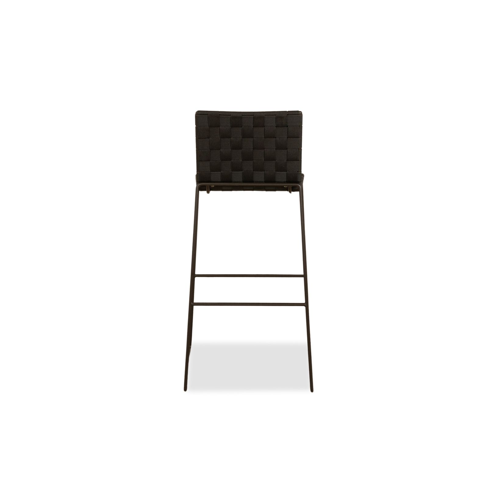 photo for sale Andreu World Trenza Metal Fabric Wicker High Chair Black Grey Anthracite Outdoor
