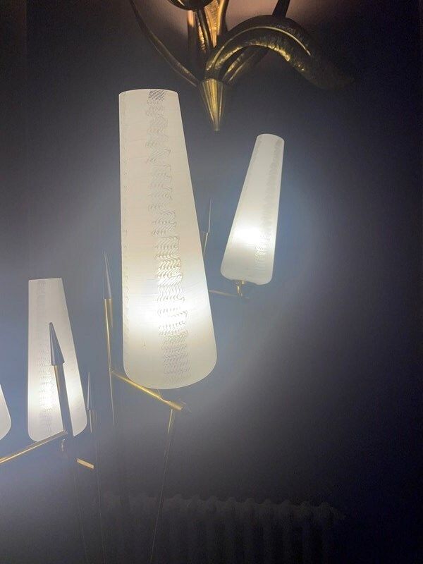 Rare Floor Lamp By Maison Lunel, France photo vinterior