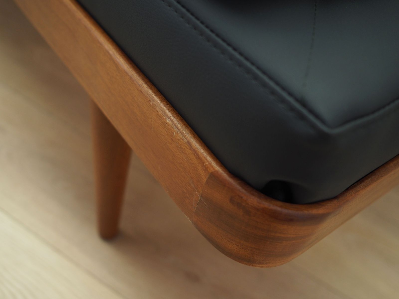 photo furniture Teakhouten Daybed, Deens Design, Jaren 1970, Productie: Denemarken