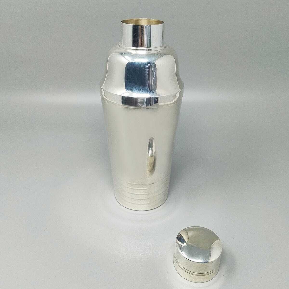 1950s Gorgeous Cocktail Shaker In Silver Plated. Made In France photo for sale