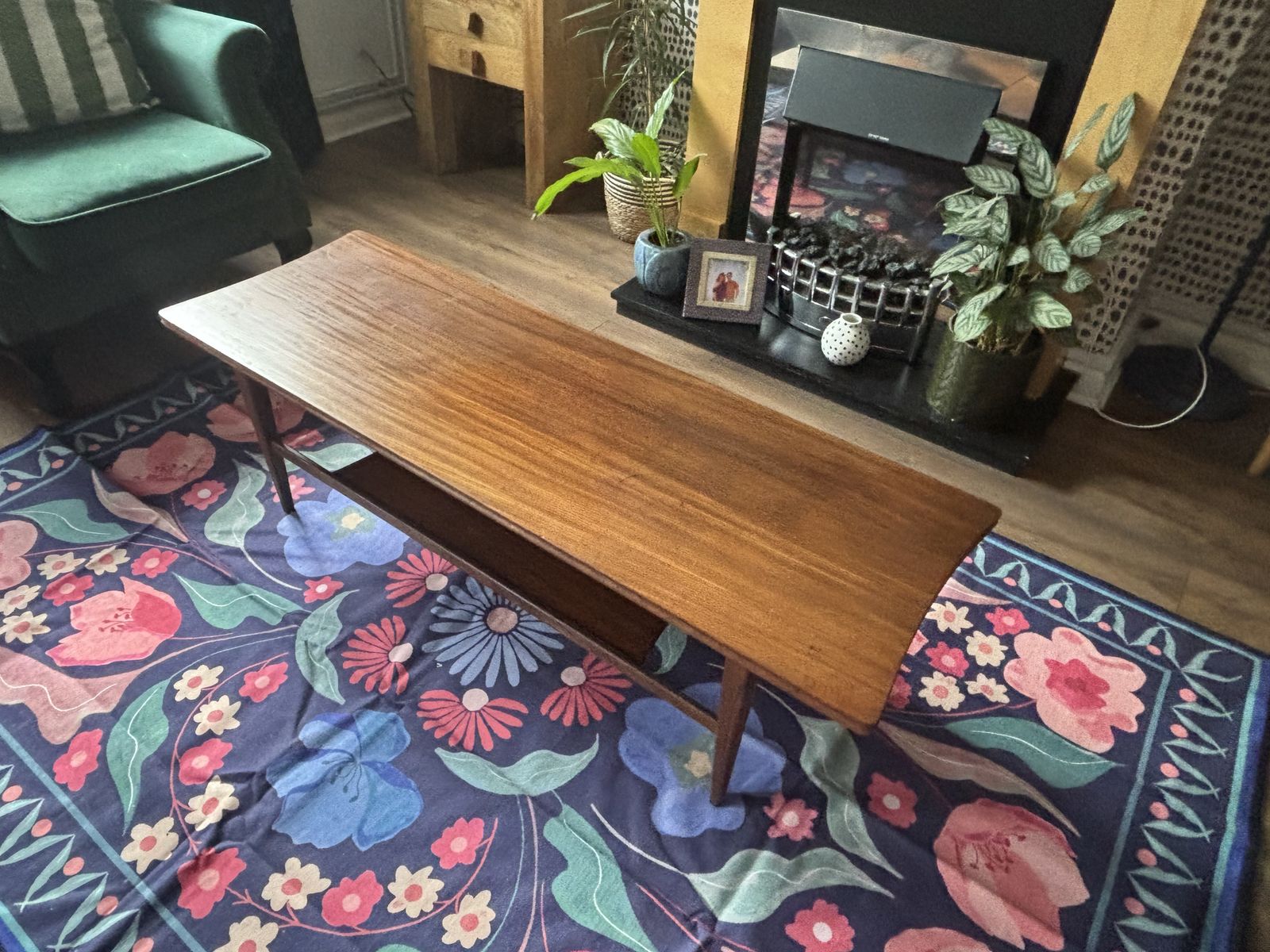 Vintage Afromosia Richard Hornby Two Tier Coffee Table