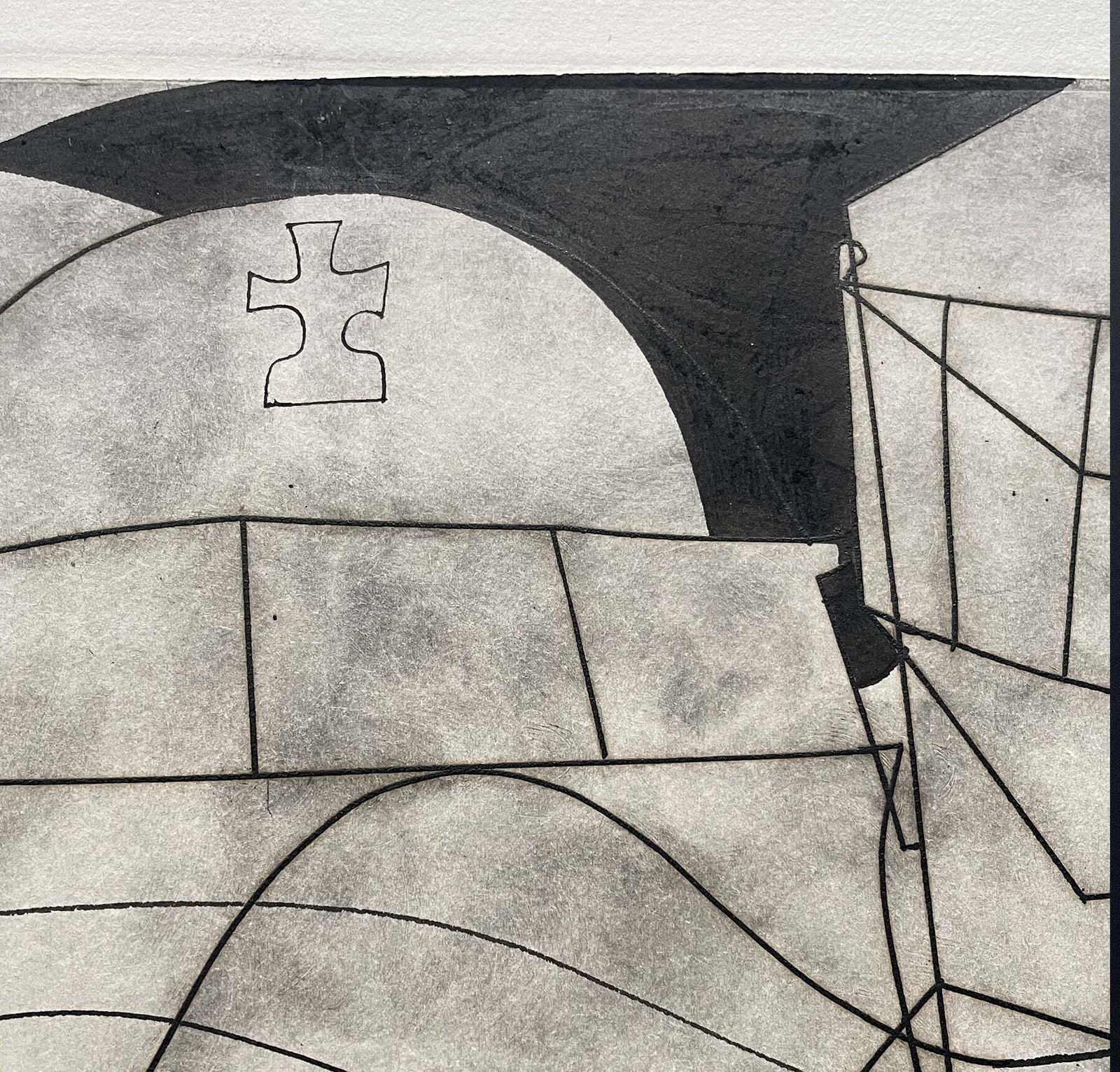 Ben Nicholson Paros With Balcony (Variation With Hand Colouring)  (1965) photo Art