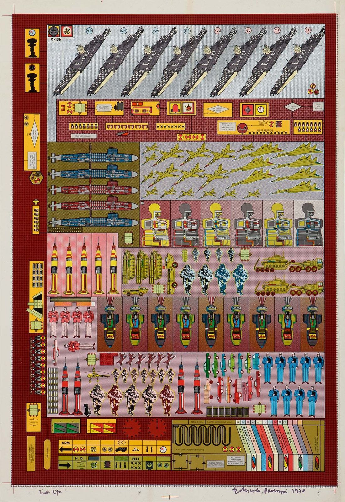 Eduardo Paolozzi Agile Coin Gross Decision Logic  (1970)