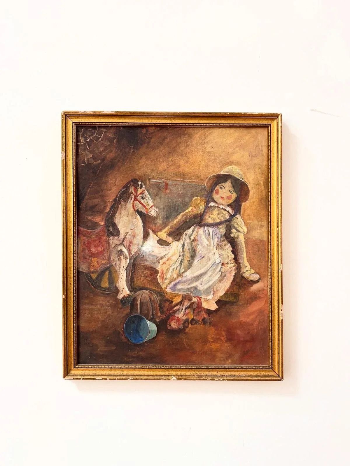 Toy Box Oil On Board