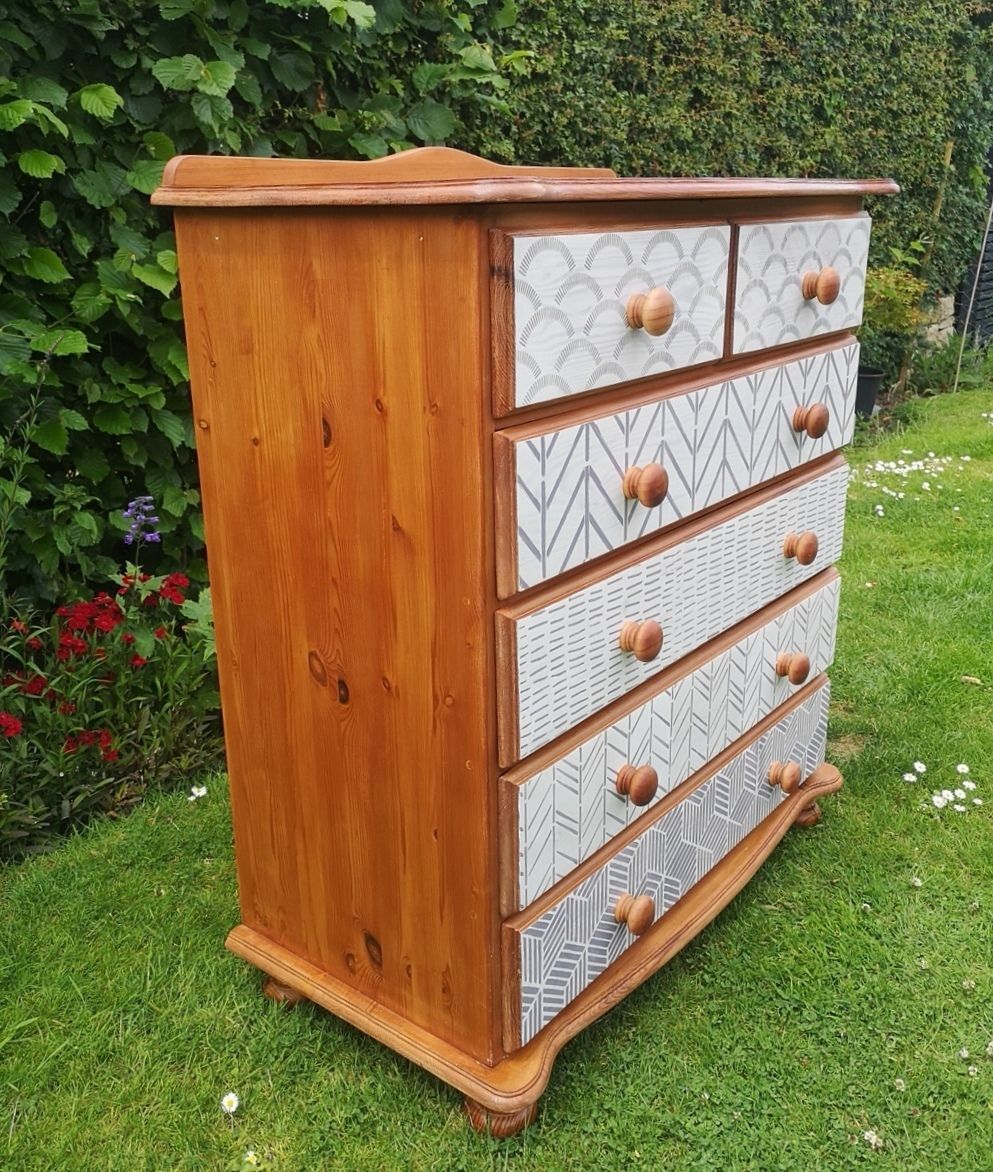 2 Over 4 Pine Chest Of Drawers photo for sale