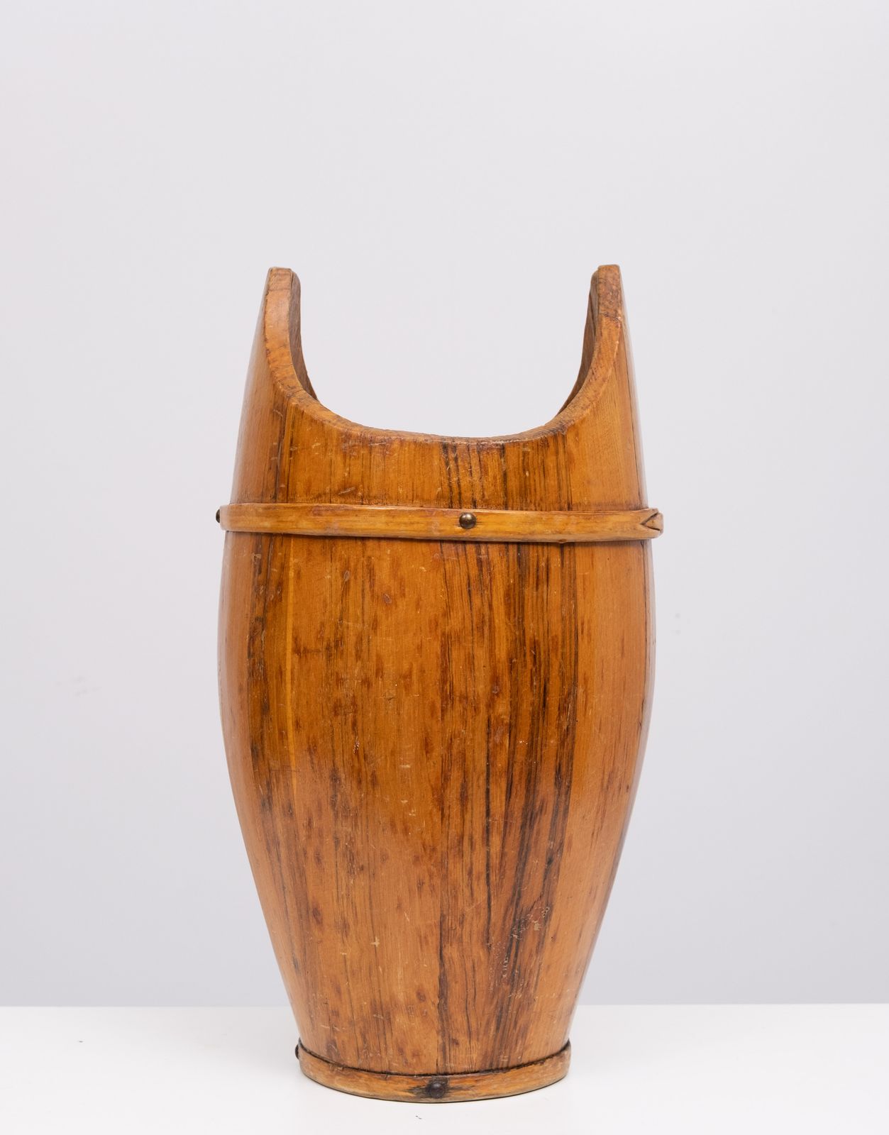 Curved Wooden Umbrella Stand 1960s France photo 550.0