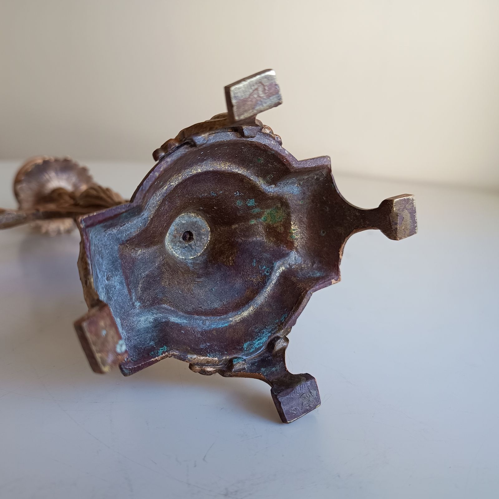 135.0 Art Nouveau Candle Holder In Bell Epoque Style photo