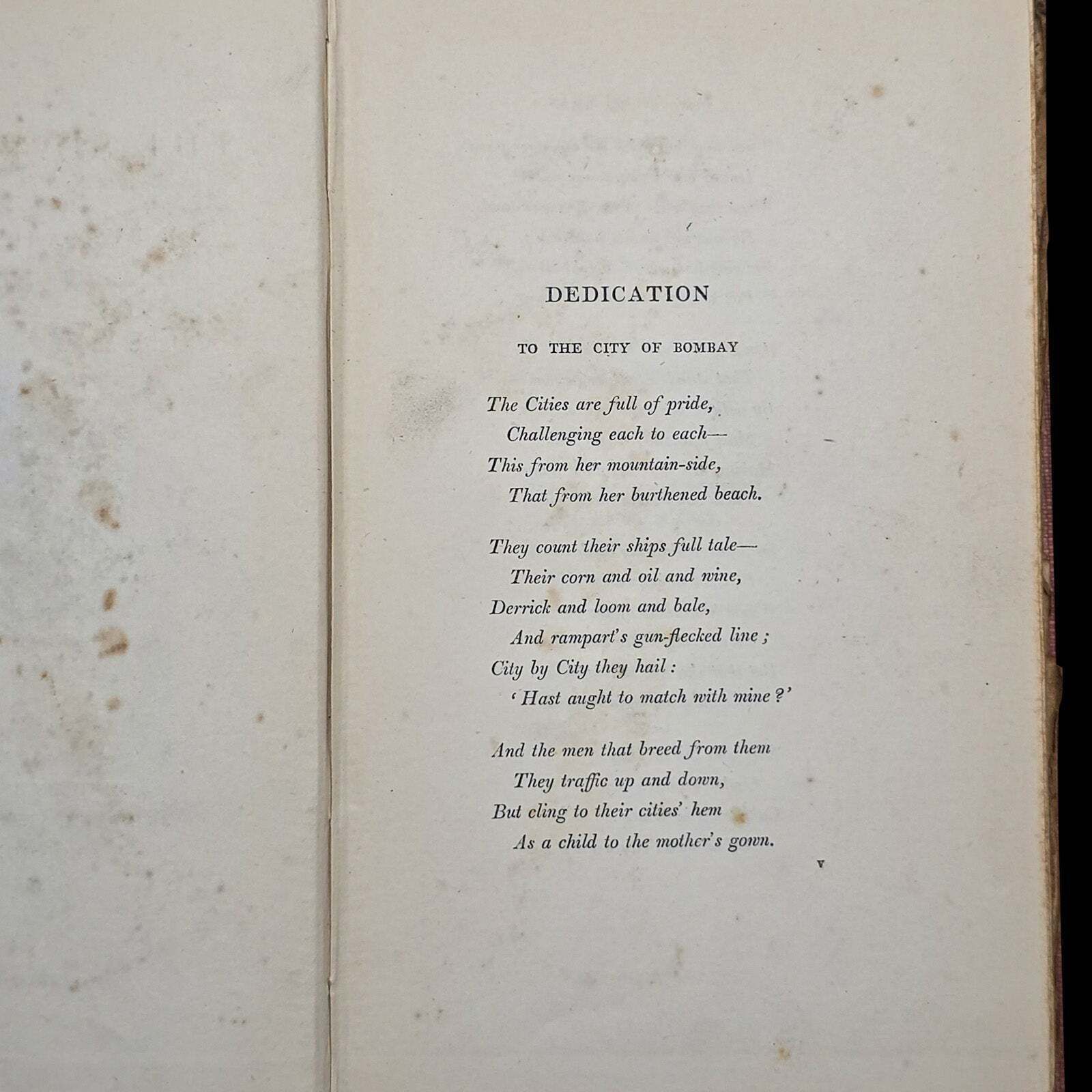 Antique Poetry Book, The Seven Seas, Rudyard Kipling, Poems, Literary Classic photo Home Decor