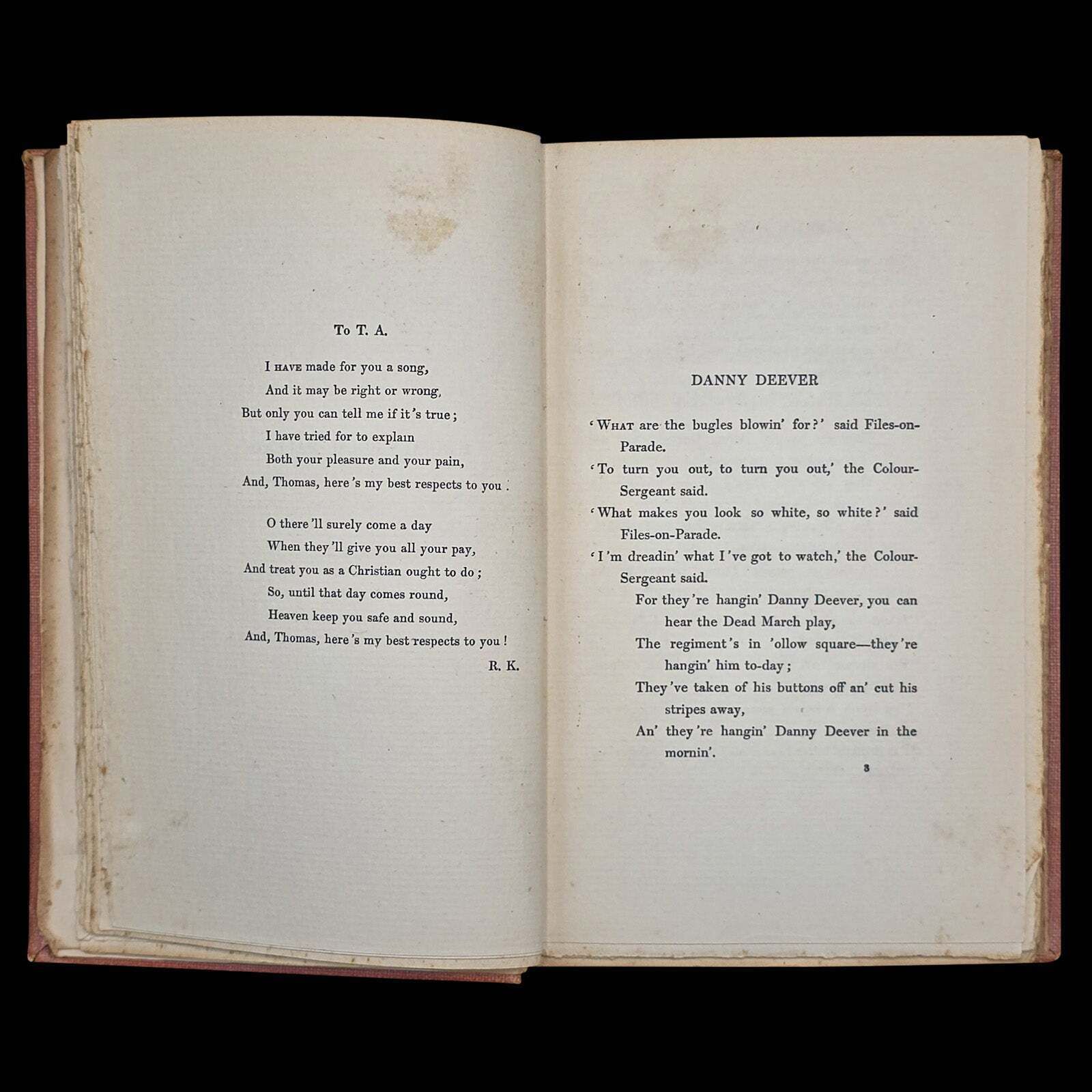 Antique Poetry Book, Barrack Room Ballads, Rudyard Kipling, Literary Classic photo Home Decor