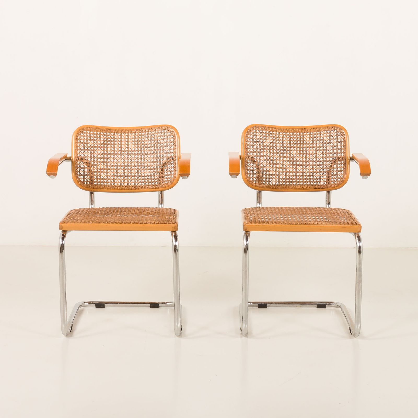 Pair Of Italian Vintage Ceska Chairs By Gavina, 1960s photo for sale