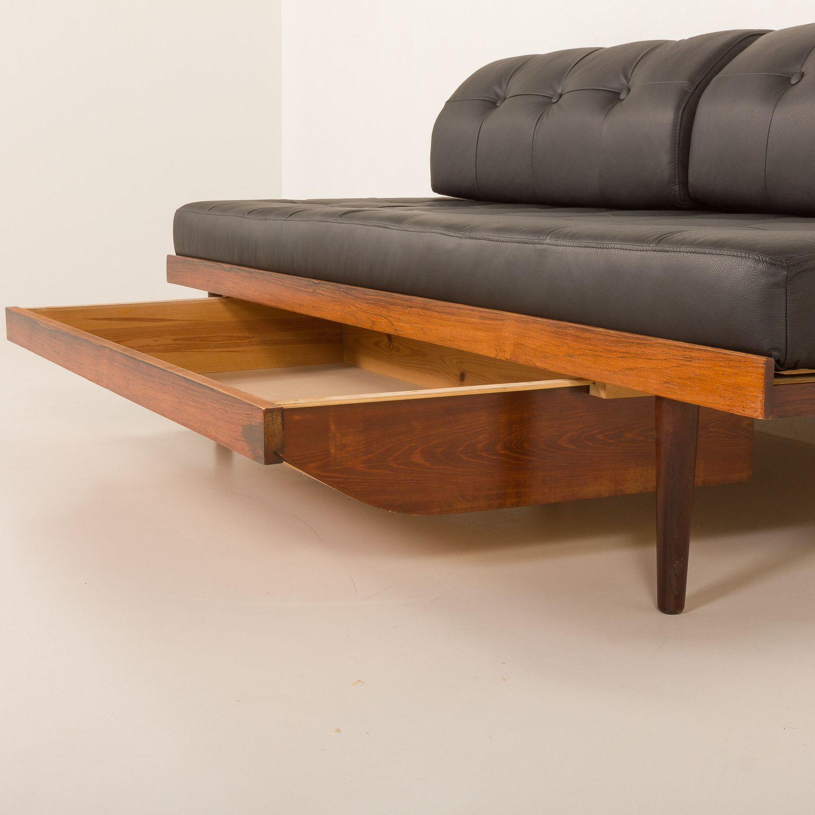 Danish Mid Century Rosewood Daybed With Hidden Duvet Compartment And Loose Cushions, 1960s photo vinterior
