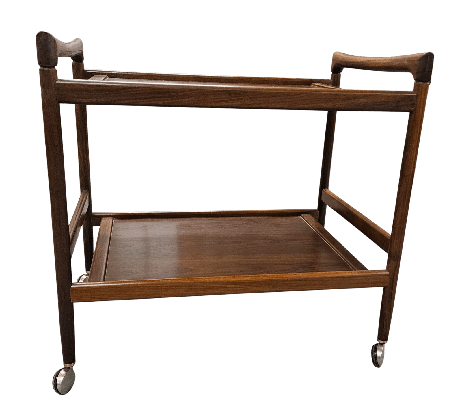 Dyrlund Rosewood Cocktail Trolley Bar Cart