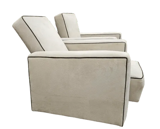 photo vintage Pair Of Art Deco Reclining Armchairs