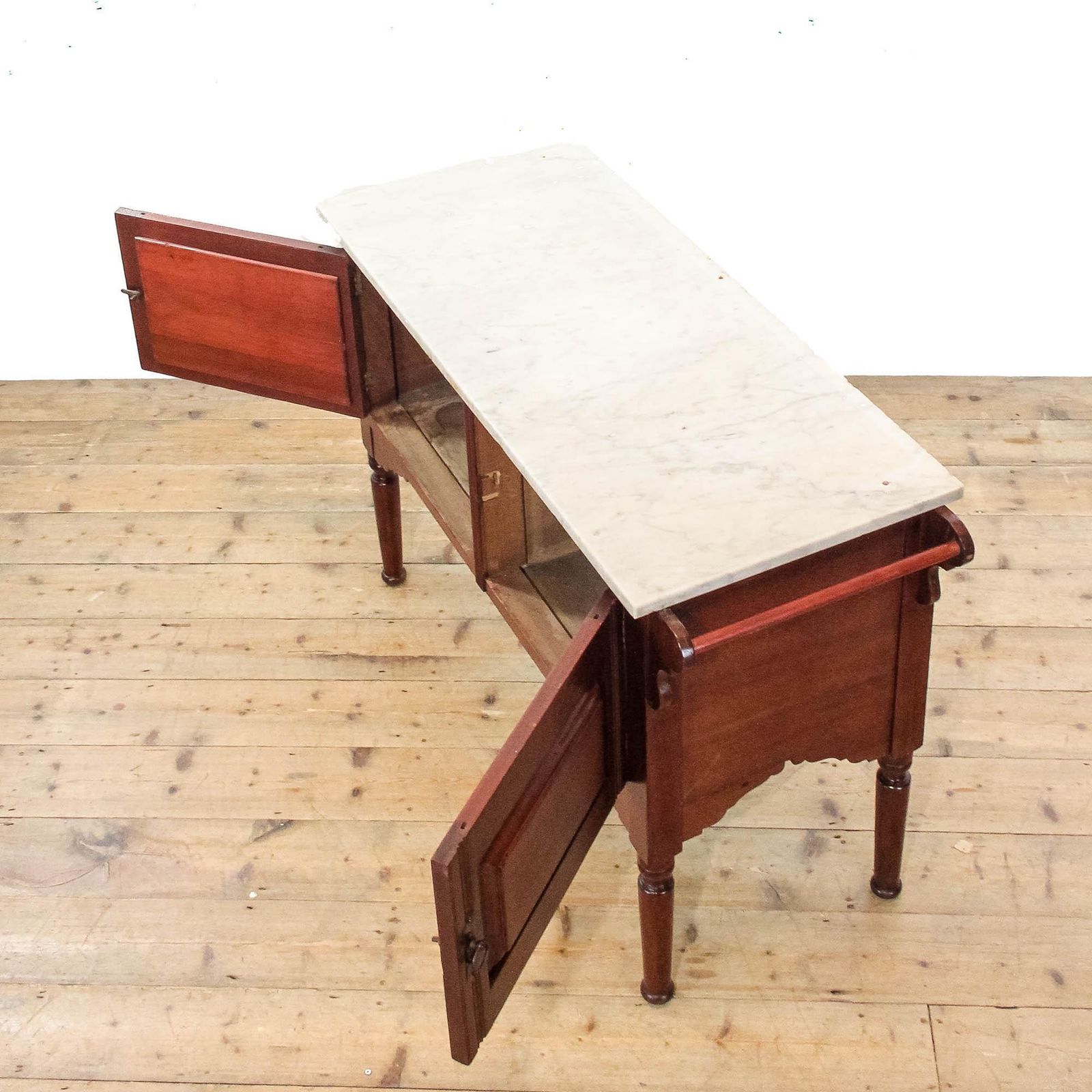 Antique Edwardian Marble Top Washstand | Antique Washstand | Marble Top | Bedroom Furniture | Antique (M 6273) photo 495.0