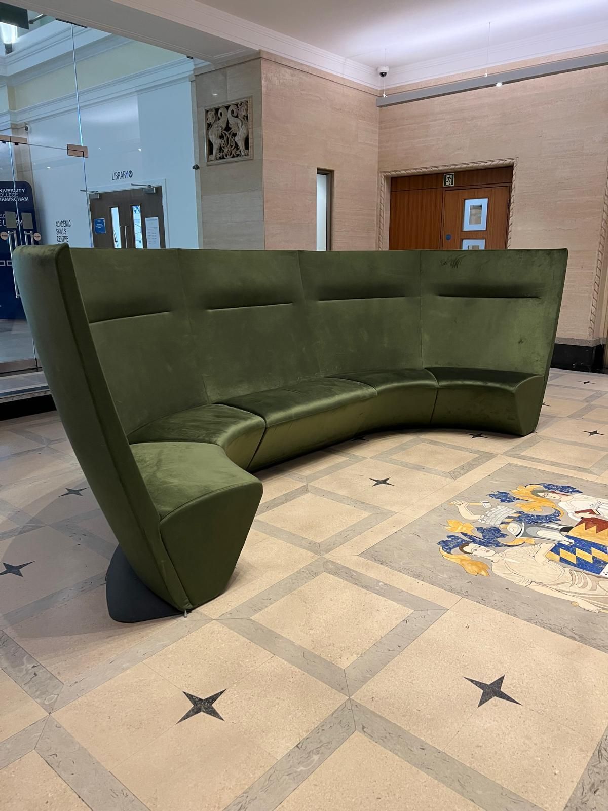 Boss Design Atom Curved Modular Reception/Breakout Sofa photo furniture