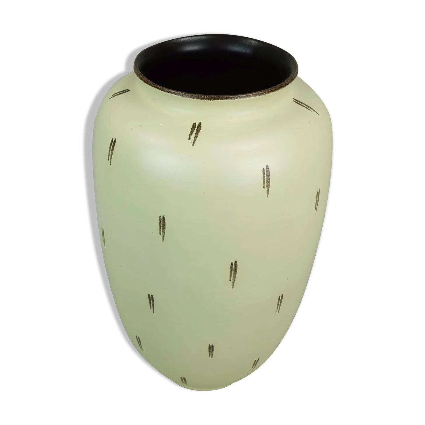 Large Mid Century Ceramic Floor Vase 1950s Fritz Van Daalen, Model 81/10a