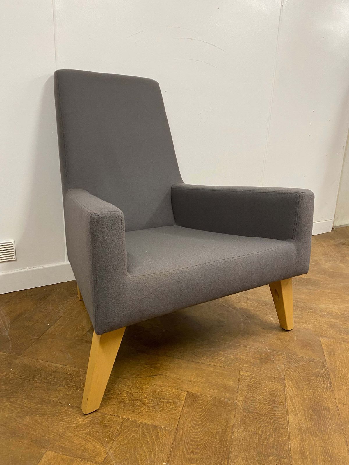 Used Hitch Mylius Hm44 Armchair In New Grey Wool photo furniture