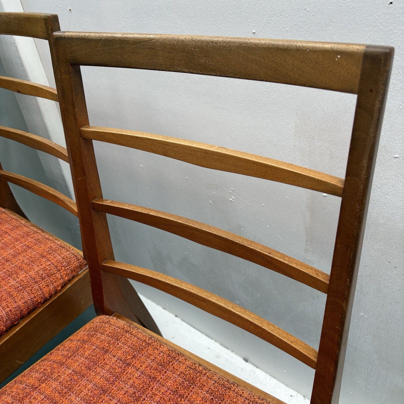4 Mid Century Upholstered Teak Dining Chairs From McIntosh, 1960s, Model No 9073 photo Furniture
